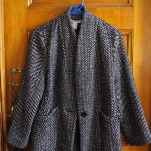 Black and white coat